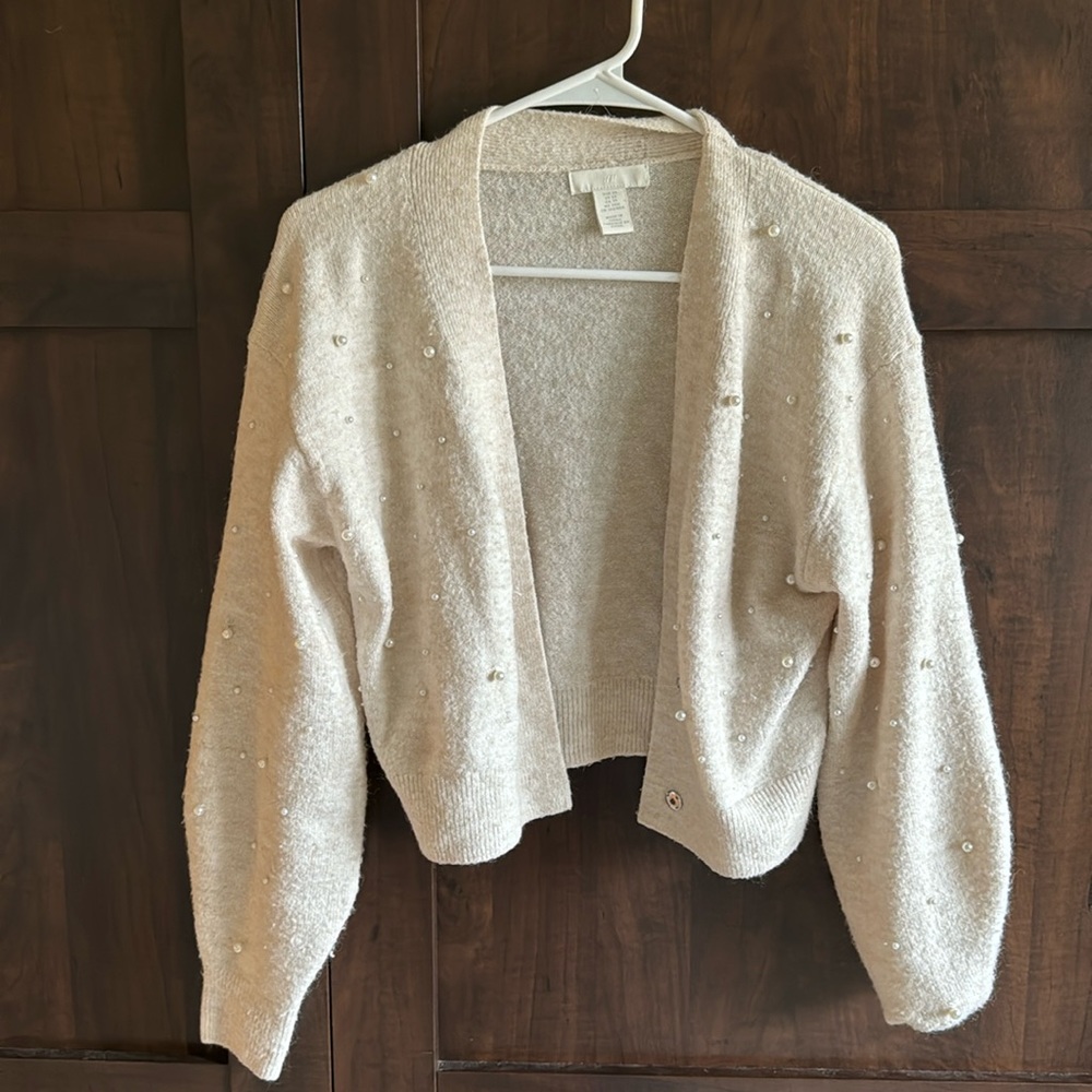pearl cardigan